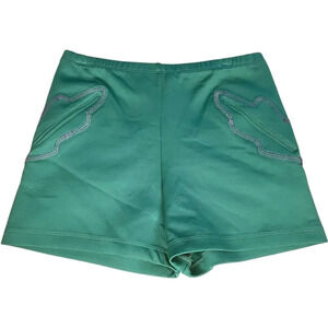 Rachel Comey High Waisted Embroidered Mini Shorts